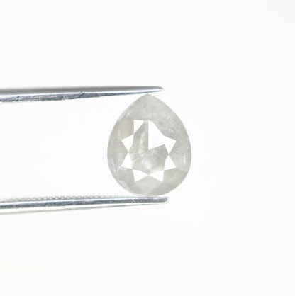 1.93 CT Natural Loose Grey Pear Shaped 9.40 MM Diamond For Wedding Ring - JayKrishna Diamond