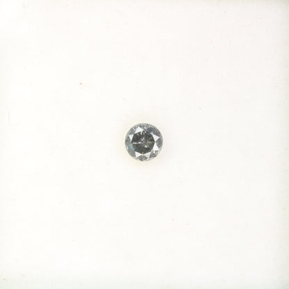 0.45 Carat Loose Salt and Pepper Round Brilliant Cut Diamond for Wedding Ring and Unique Artisan Jewelry Design - JayKrishna Diamond