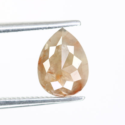 0.91 CT 7.90 MM Grey Pear Shape Unique Diamond For Wedding Ring - JayKrishna Diamond