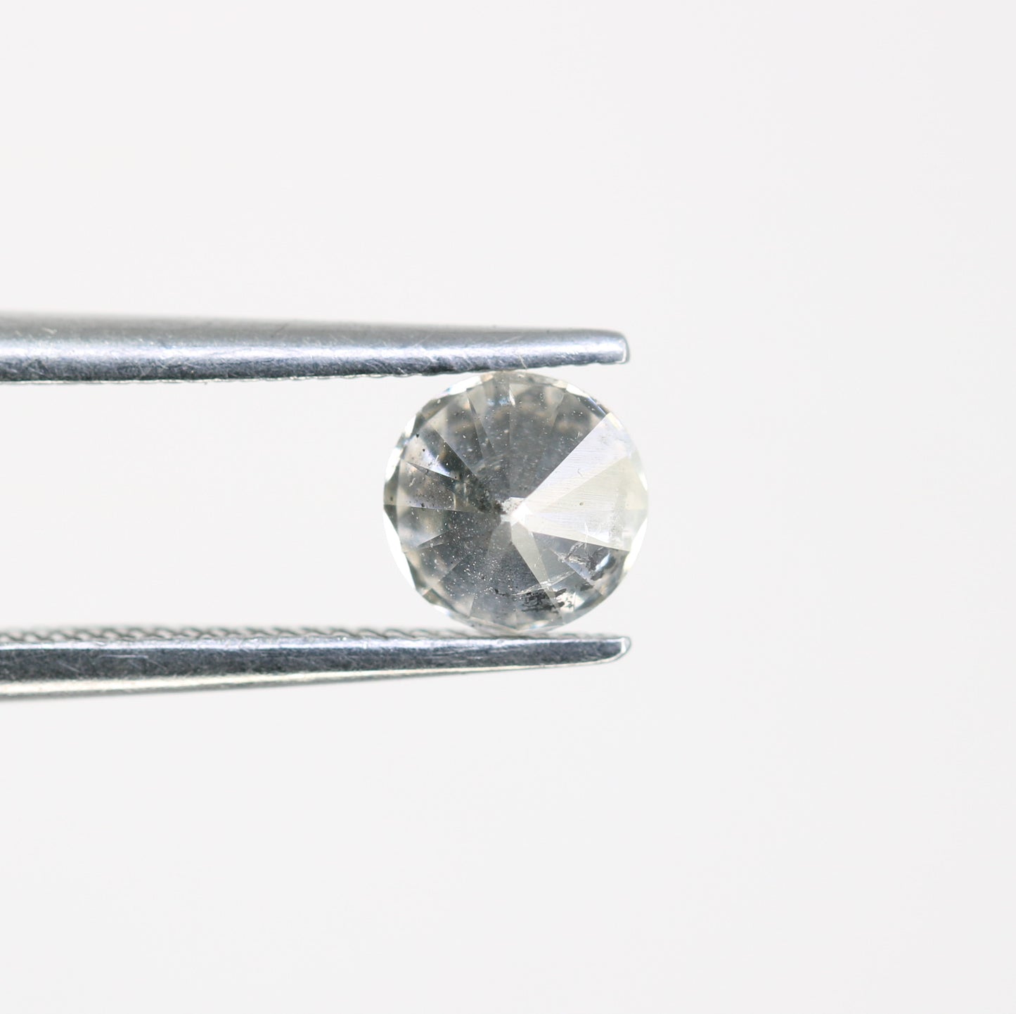 0.67 Carat Salt and Pepper Round Brilliant Cut Loose Diamond for Wedding Ring - Unique Gemstone for Custom Bridal Jewelry Designs - JayKrishna Diamond