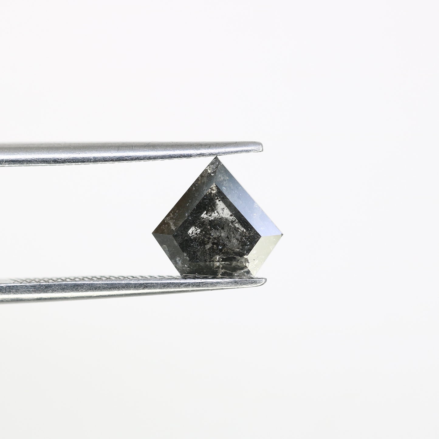 1.13 Carat Salt And Pepper Color Loose 7.10 MM Diamond Shaped For Wedding Ring - JayKrishna Diamond