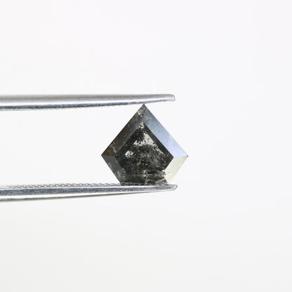 1.13 Carat Salt And Pepper Color Loose 7.10 MM Diamond Shaped For Wedding Ring - JayKrishna Diamond