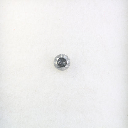 0.47 Carat Salt And Pepper Loose Round Brilliant Cut Diamond For Wedding Ring - JayKrishna Diamond