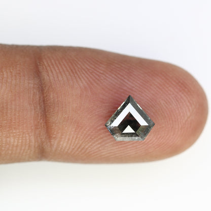 1.13 Carat Salt And Pepper Color Loose 7.10 MM Diamond Shaped For Wedding Ring - JayKrishna Diamond