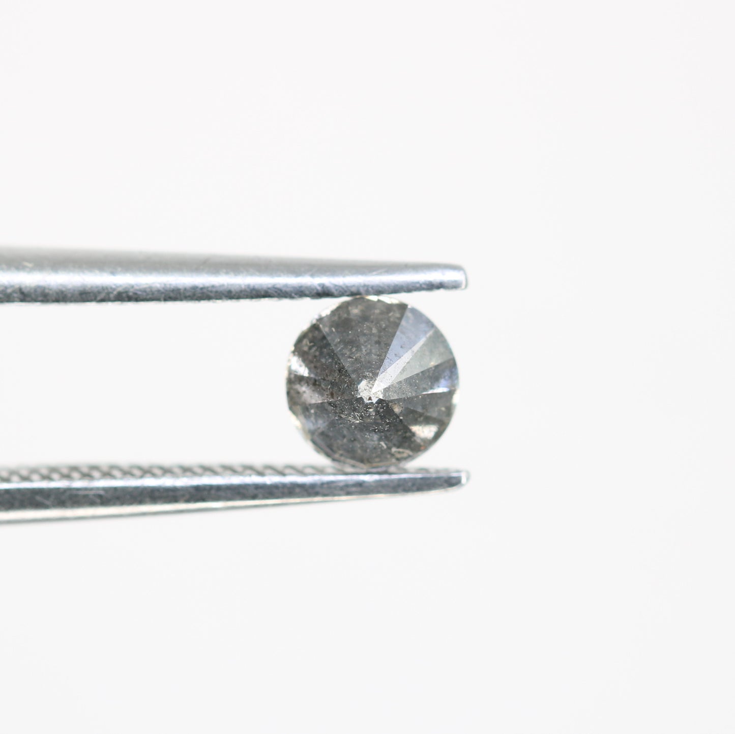 0.47 Carat Salt And Pepper Loose Round Brilliant Cut Diamond For Wedding Ring - JayKrishna Diamond