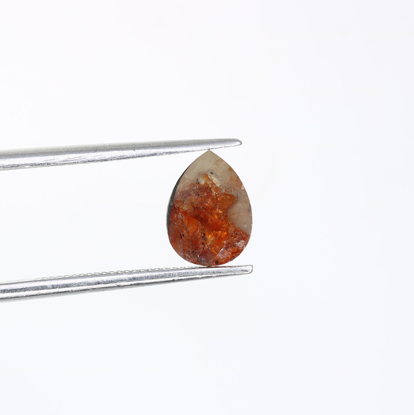 0.88 CT 7.90 MM Red Pear Shape Natural Diamond For Engagement Ring - JayKrishna Diamond