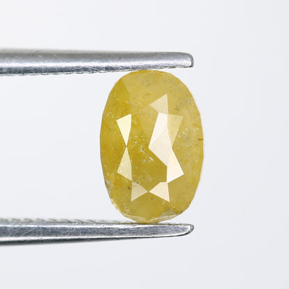 0.71 CT 6.50 MM Oval Shape Yellow Diamond For Wedding Ring - JayKrishna Diamond
