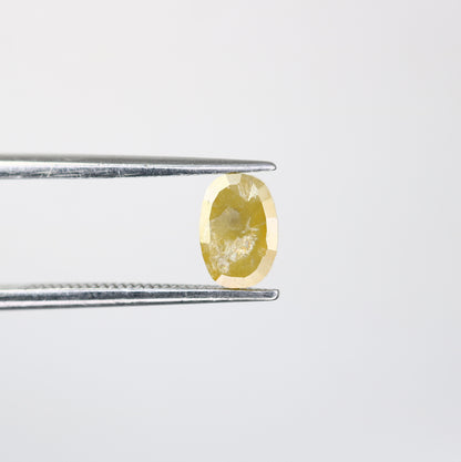 0.71 CT 6.50 MM Oval Shape Yellow Diamond For Wedding Ring - JayKrishna Diamond