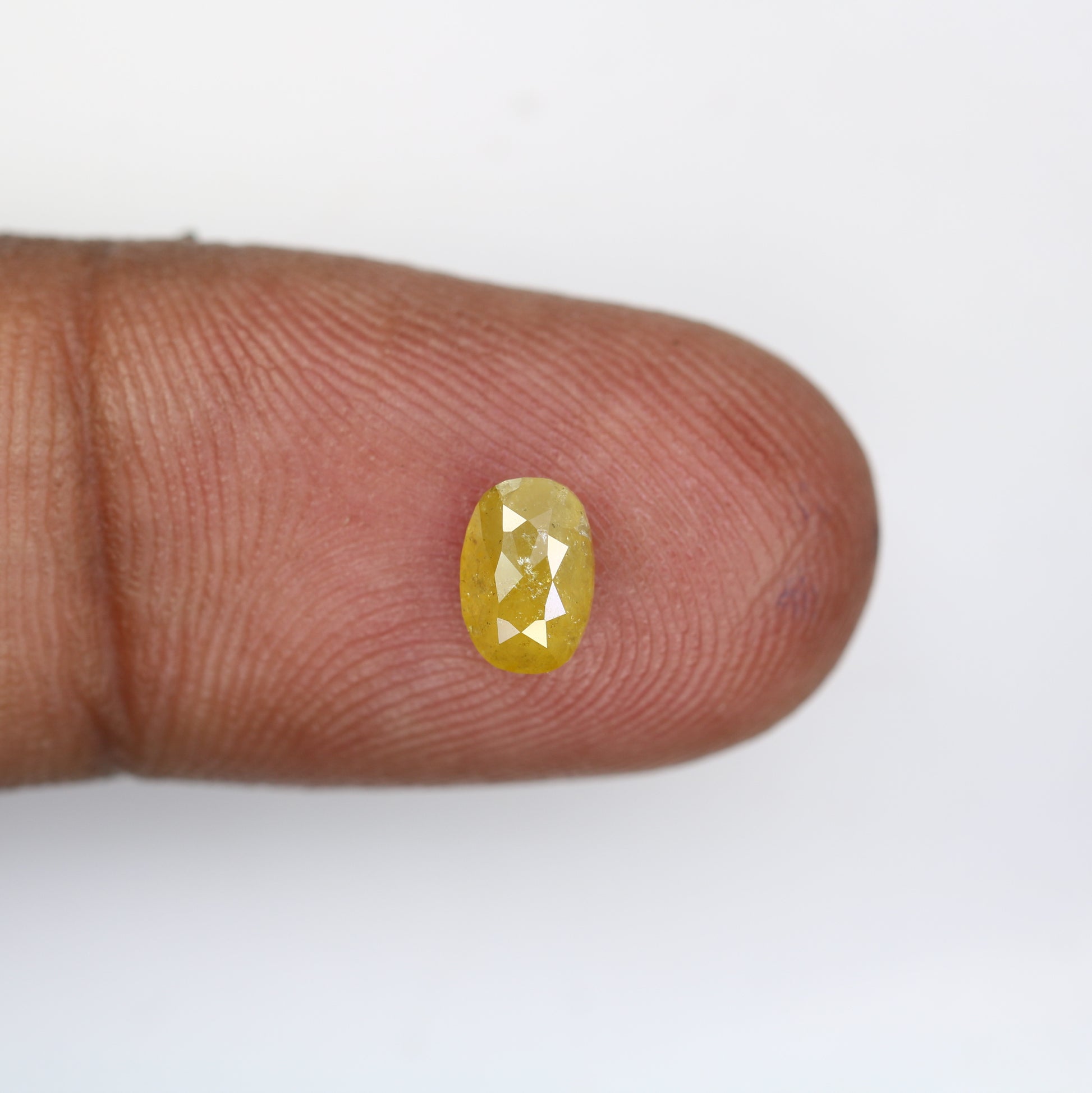 0.71 CT 6.50 MM Oval Shape Yellow Diamond For Wedding Ring - JayKrishna Diamond