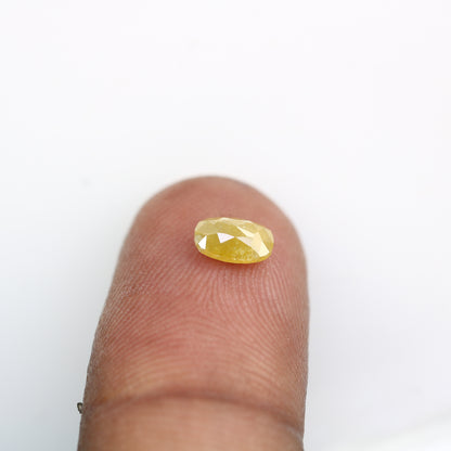0.71 CT 6.50 MM Oval Shape Yellow Diamond For Wedding Ring - JayKrishna Diamond