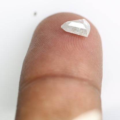 0.70 CT Salt And Pepper Shield Shaped Natural Diamond For Engagement Ring - JayKrishna Diamond