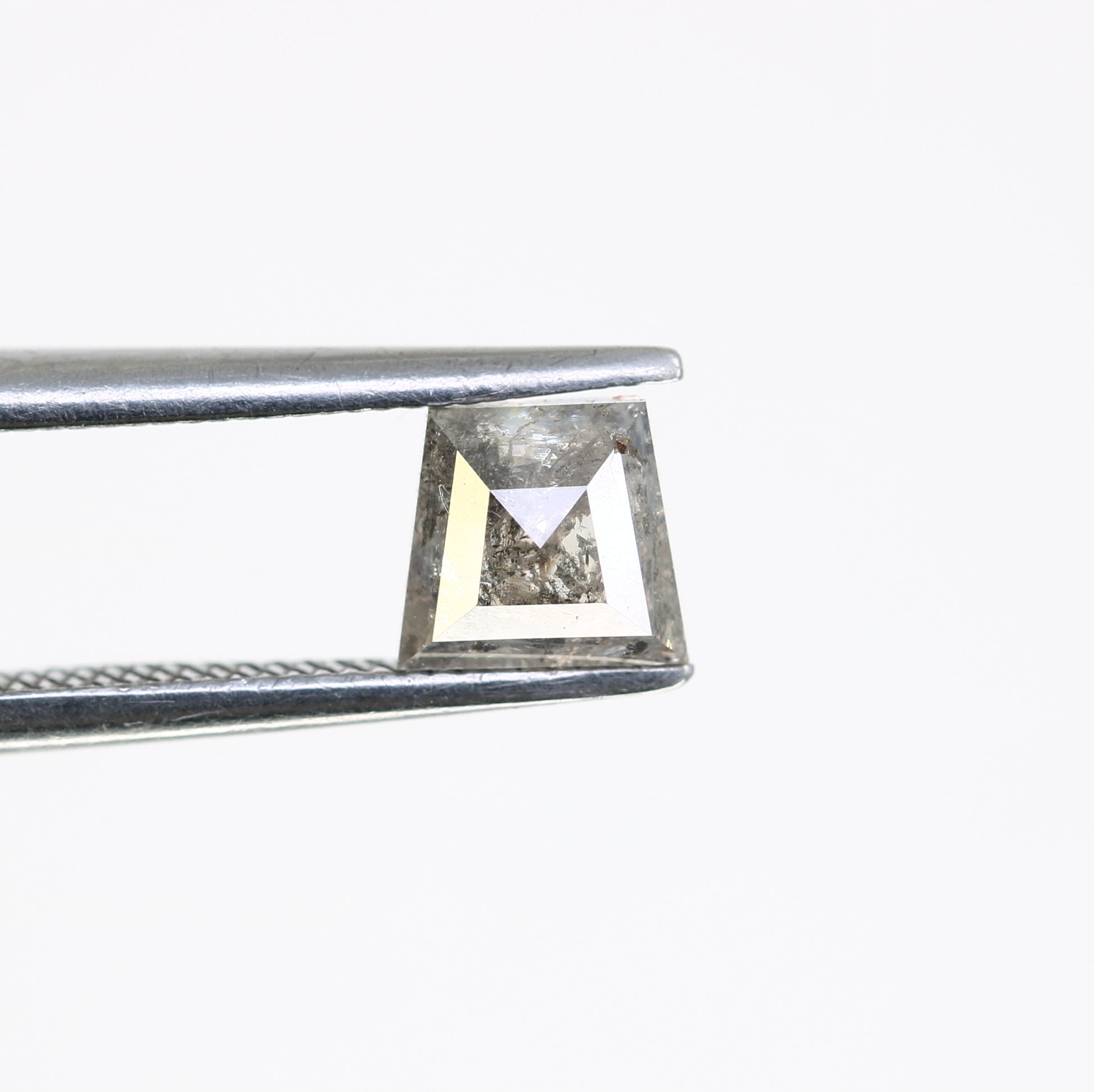 0.80 CT Geometric Shaped Loose Salt And Pepper 4.80 MM Diamond For Wedding Ring - JayKrishna Diamond