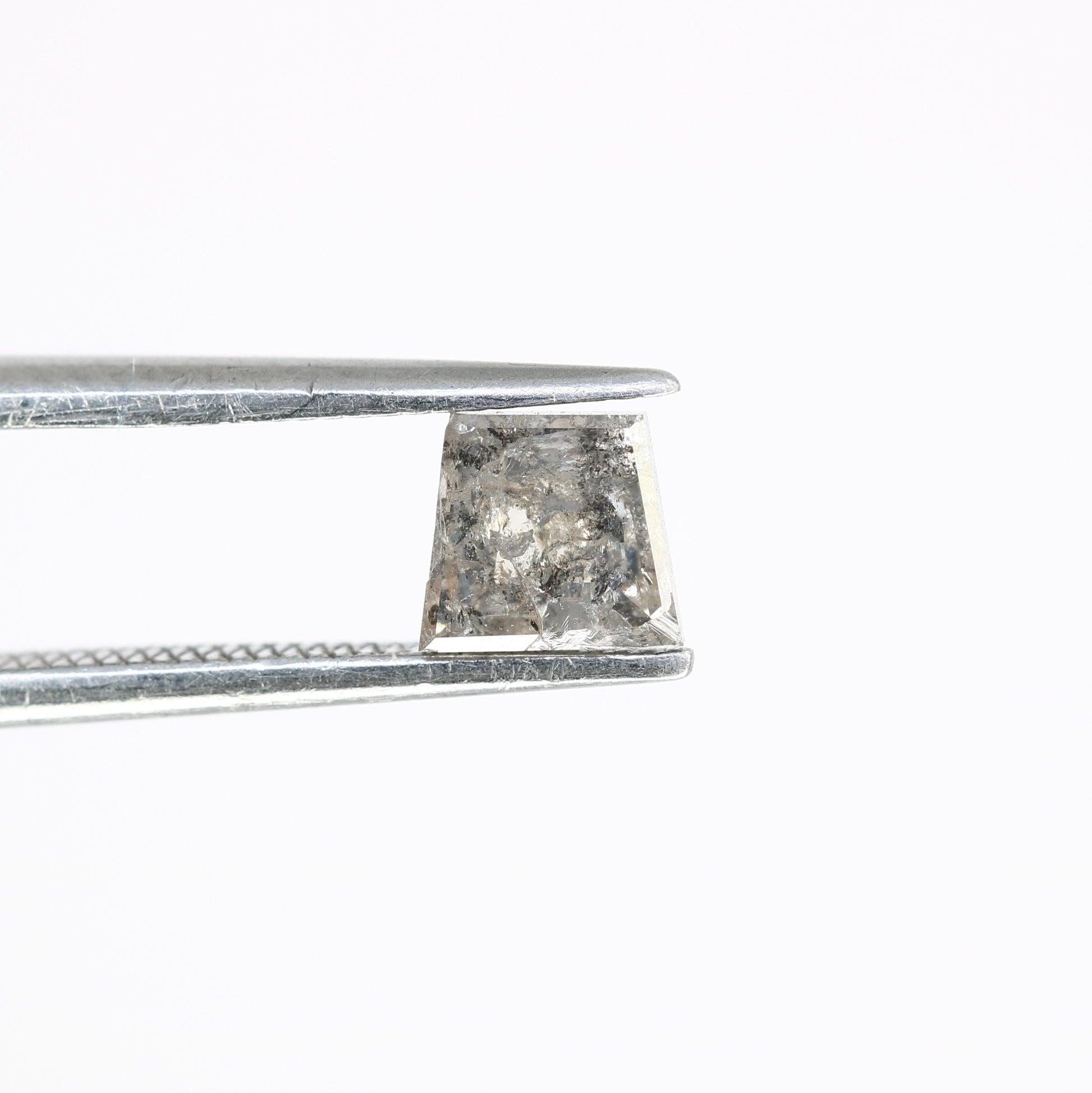 0.80 CT Geometric Shaped Loose Salt And Pepper 4.80 MM Diamond For Wedding Ring - JayKrishna Diamond