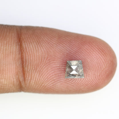 0.80 CT Geometric Shaped Loose Salt And Pepper 4.80 MM Diamond For Wedding Ring - JayKrishna Diamond