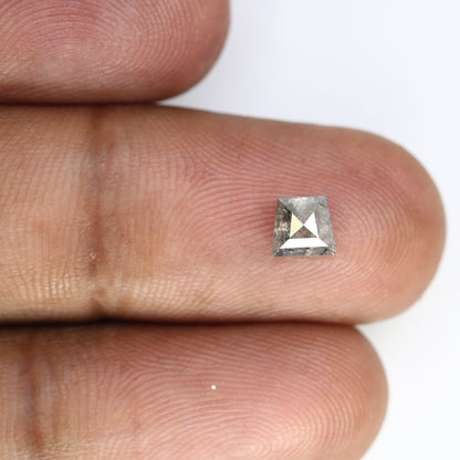 0.80 CT Geometric Shaped Loose Salt And Pepper 4.80 MM Diamond For Wedding Ring - JayKrishna Diamond