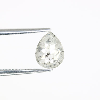 Pear Shape 0.85 CT Natural Salt And Pepper Loose Diamond For Engagement Ring - JayKrishna Diamond