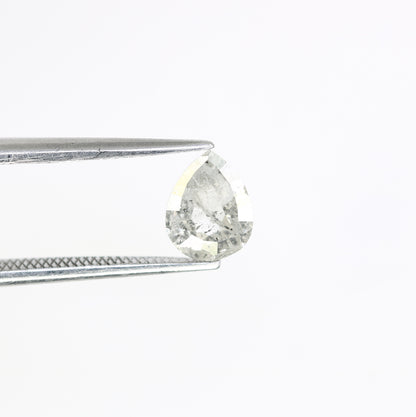 Pear Shape 0.85 CT Natural Salt And Pepper Loose Diamond For Engagement Ring - JayKrishna Diamond