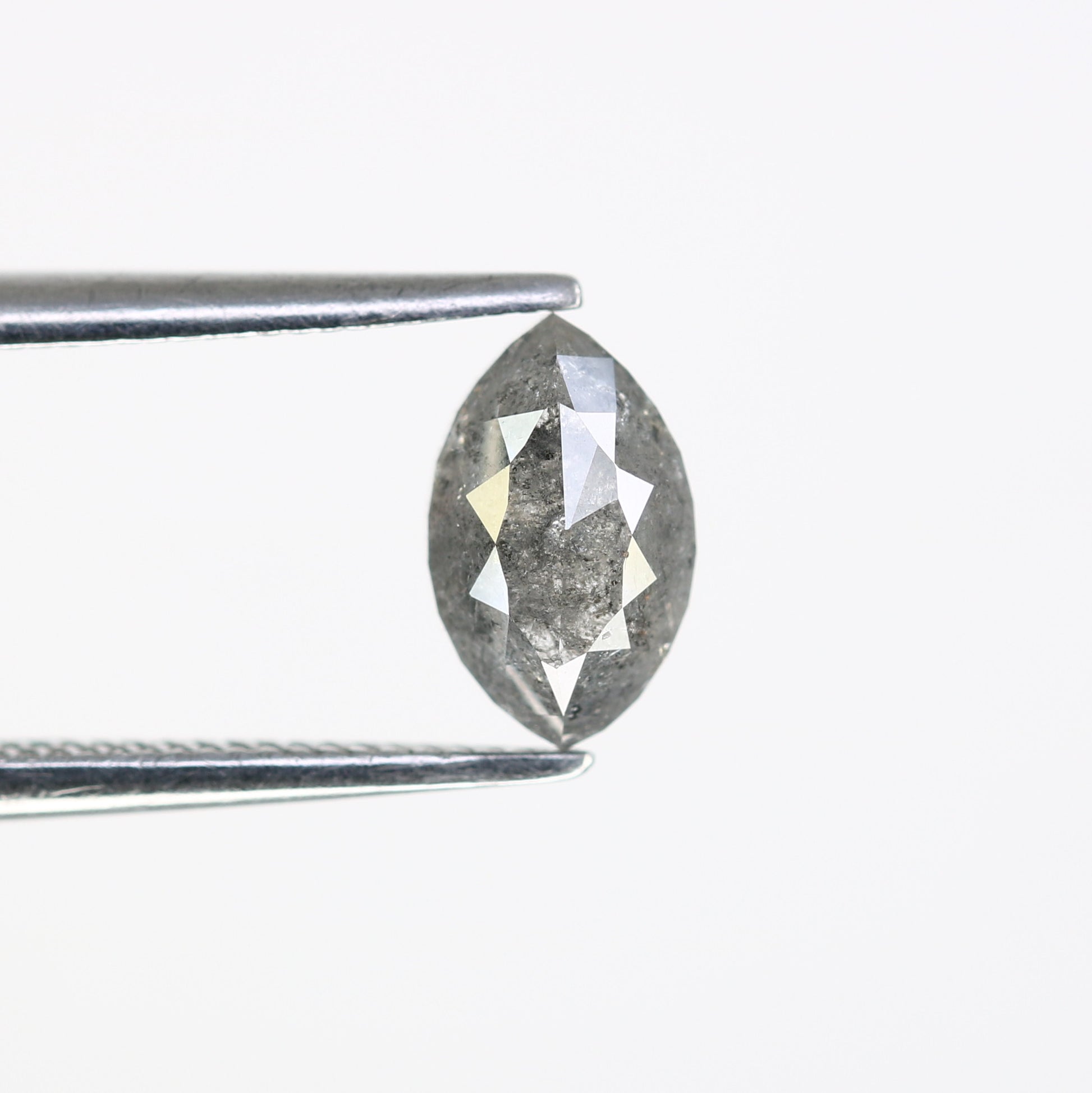 0.98 CT 7.60 MM Marquise Shape Salt And Pepper Diamond For Engagement Ring - JayKrishna Diamond