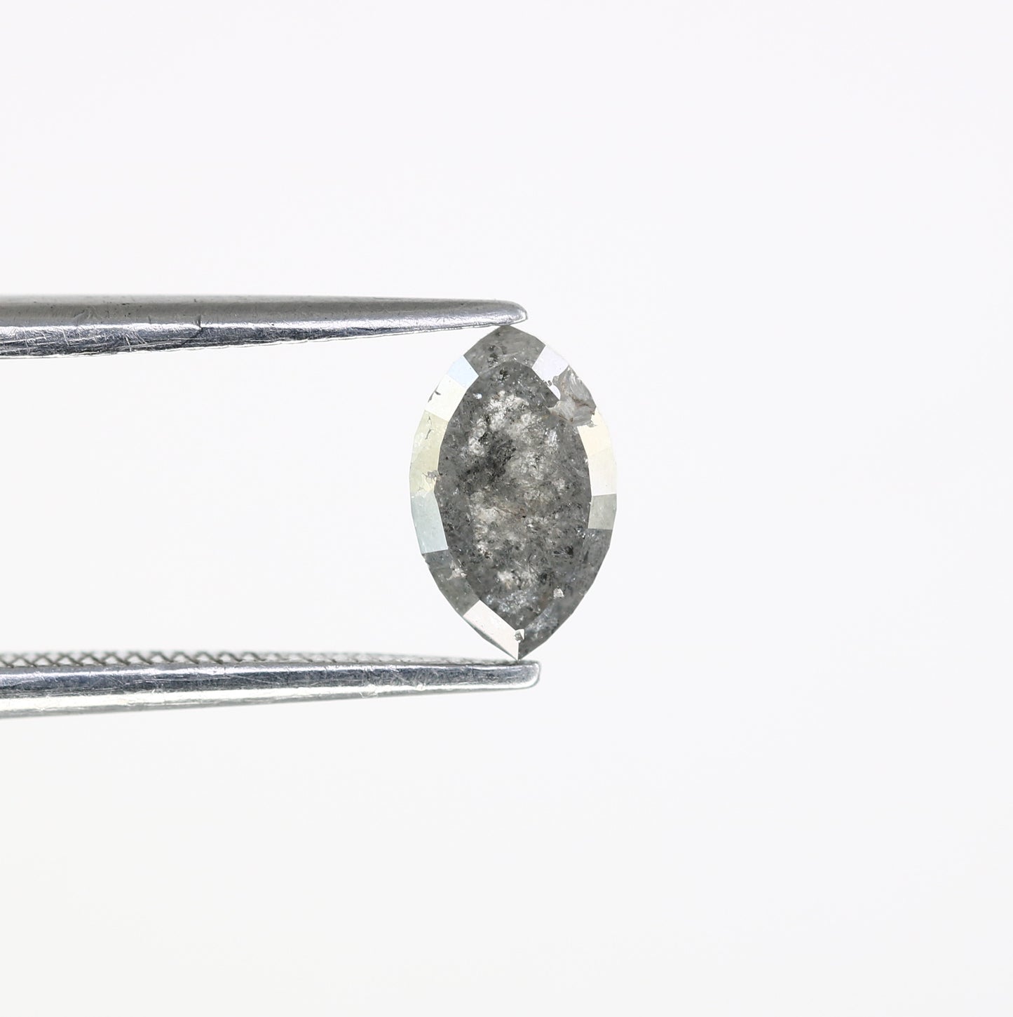 0.98 CT 7.60 MM Marquise Shape Salt And Pepper Diamond For Engagement Ring - JayKrishna Diamond