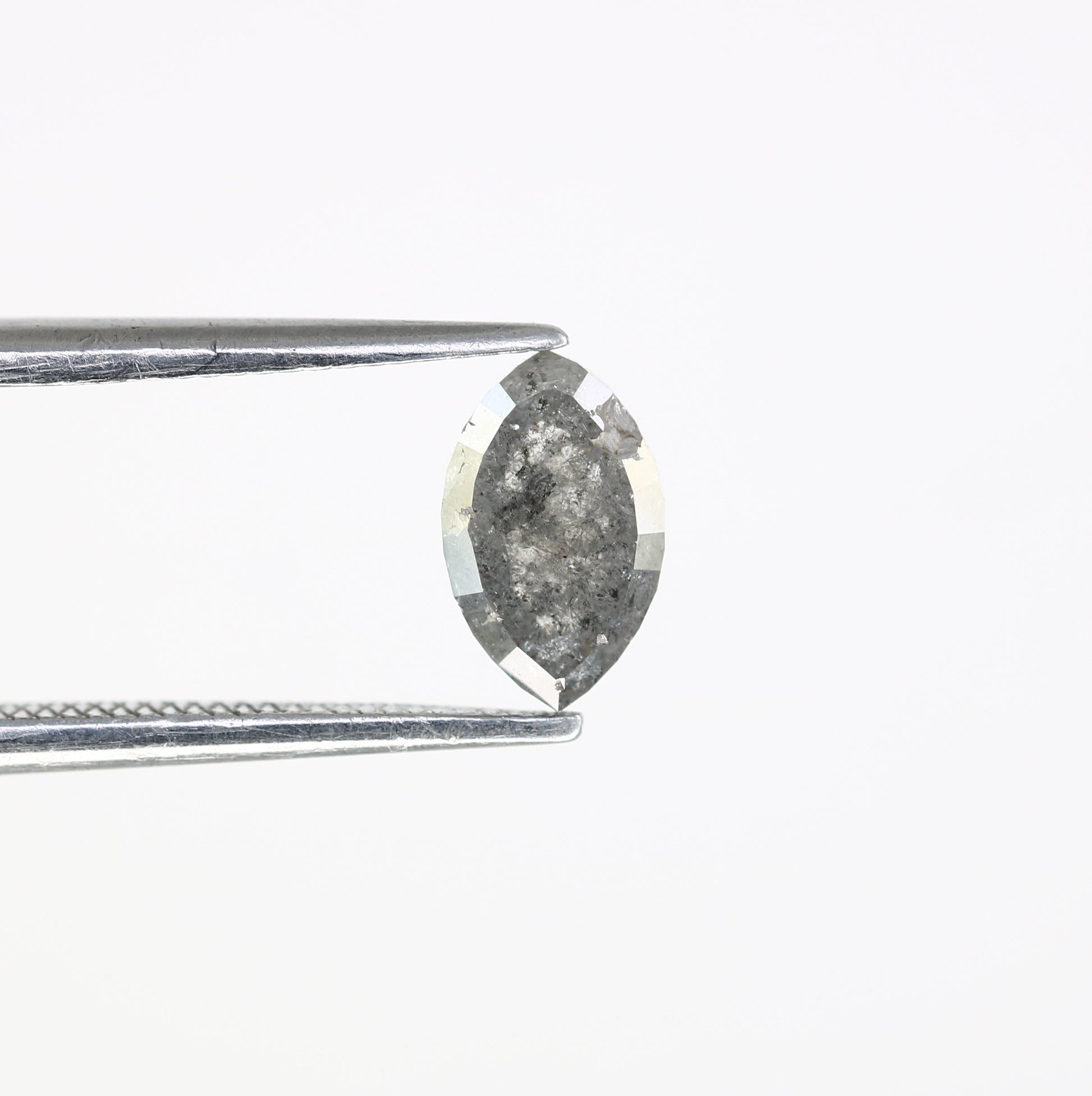 0.98 CT 7.60 MM Marquise Shape Salt And Pepper Diamond For Engagement Ring - JayKrishna Diamond