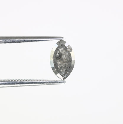 0.98 CT 7.60 MM Marquise Shape Salt And Pepper Diamond For Engagement Ring - JayKrishna Diamond