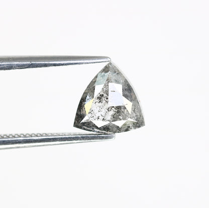 0.95 CT Triangle Shape Salt And Pepper 6.70 MM Diamond For Galaxy Ring - JayKrishna Diamond