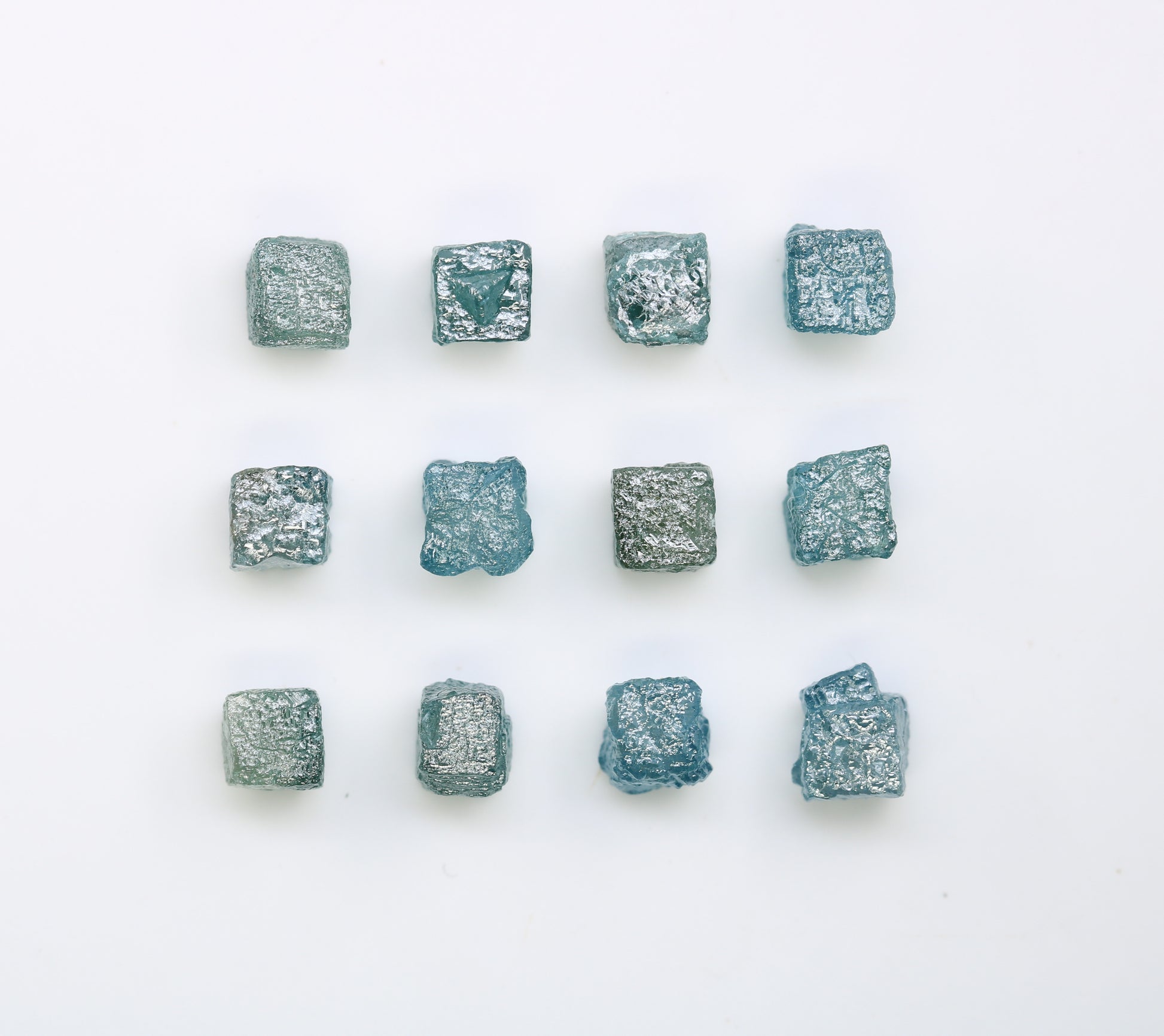 0.87 CT To 1.06 CT Cube Raw Blue Rough Diamond For Engagement Ring - JayKrishna Diamond
