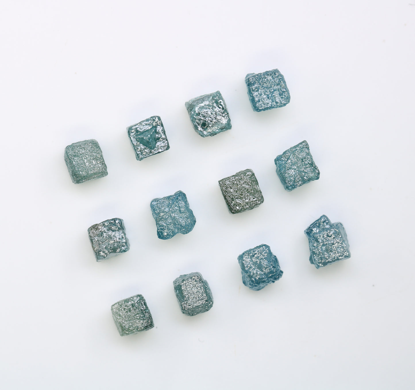 0.87 CT To 1.06 CT Cube Raw Blue Rough Diamond For Engagement Ring - JayKrishna Diamond
