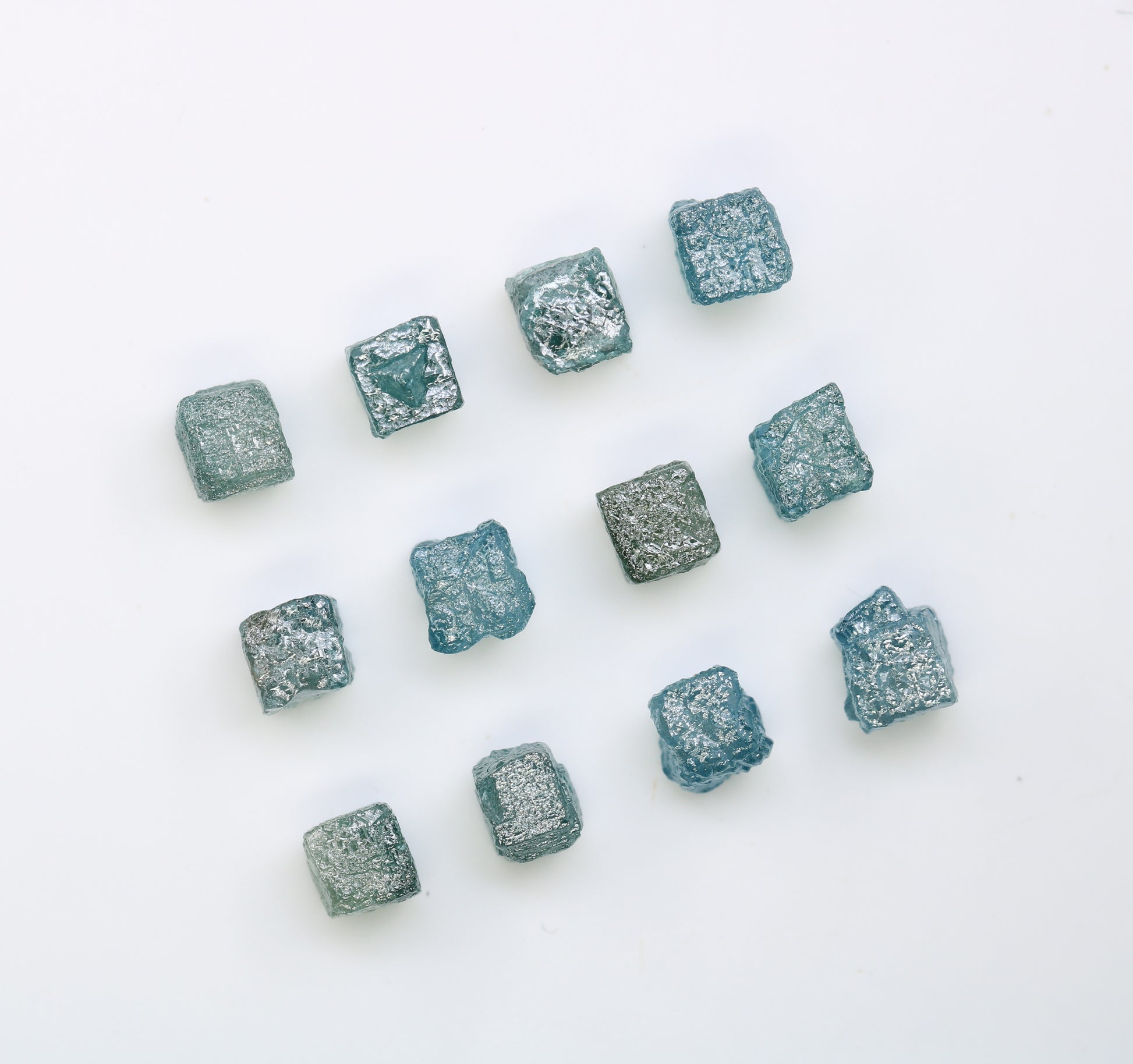 0.87 CT To 1.06 CT Cube Raw Blue Rough Diamond For Engagement Ring - JayKrishna Diamond