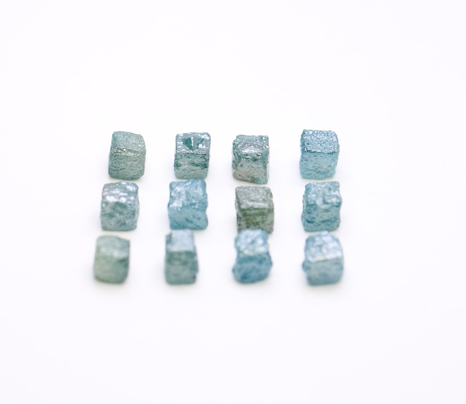 0.87 CT To 1.06 CT Cube Raw Blue Rough Diamond For Engagement Ring - JayKrishna Diamond