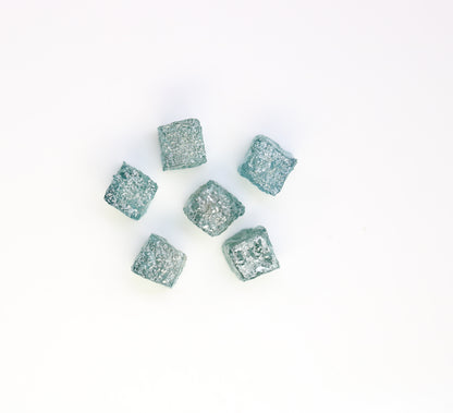 4.17 CT Cube Blue Rough Raw Diamond For Engagement Ring - JayKrishna Diamond