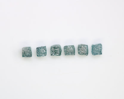 4.17 CT Cube Blue Rough Raw Diamond For Engagement Ring - JayKrishna Diamond