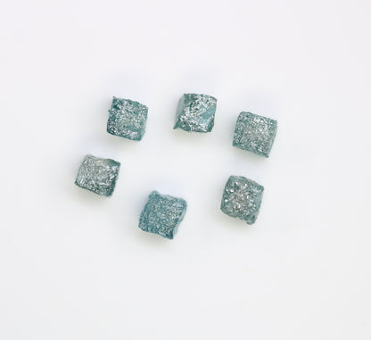 4.17 CT Cube Blue Rough Raw Diamond For Engagement Ring - JayKrishna Diamond