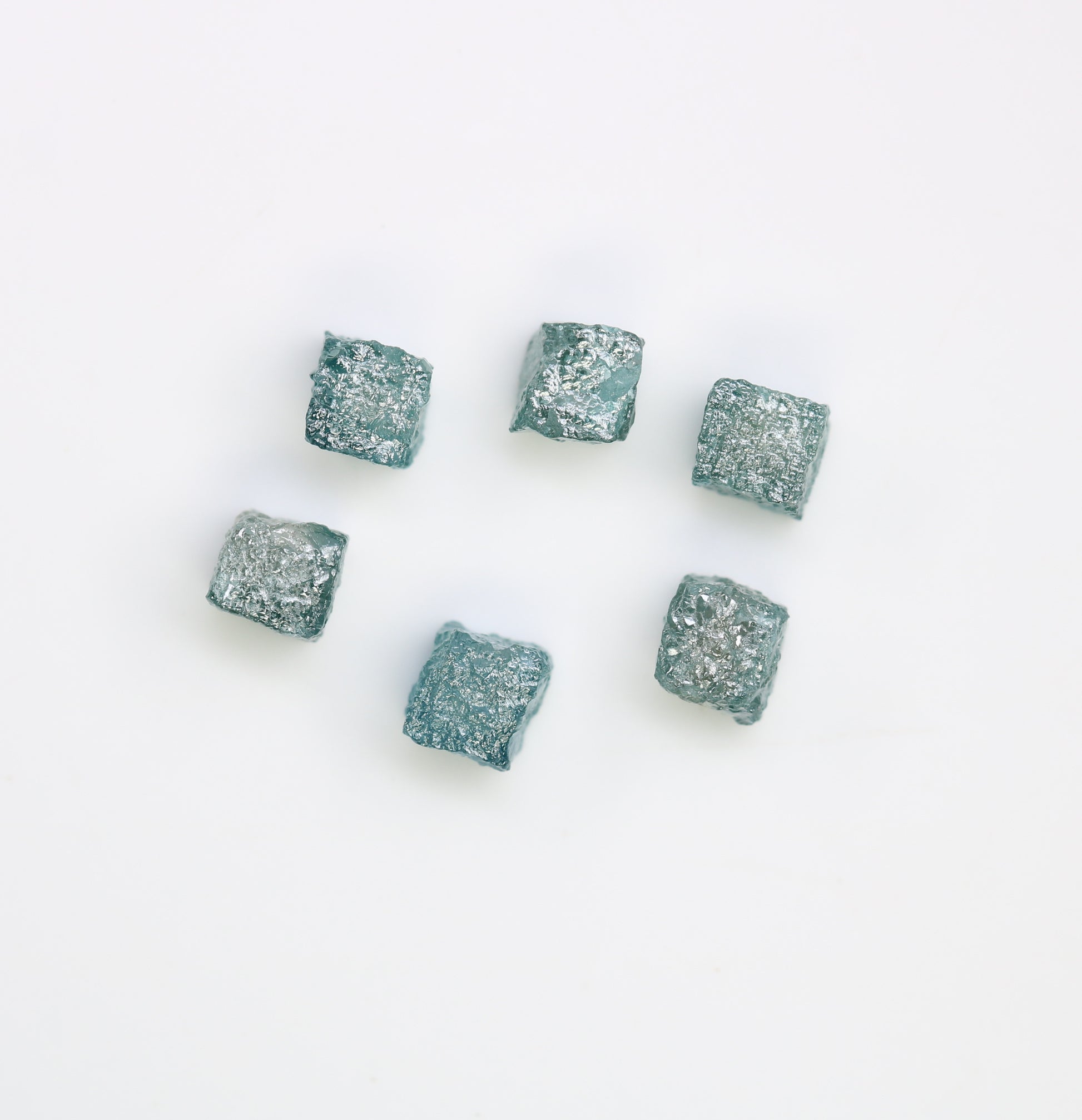 4.17 CT Cube Blue Rough Raw Diamond For Engagement Ring - JayKrishna Diamond