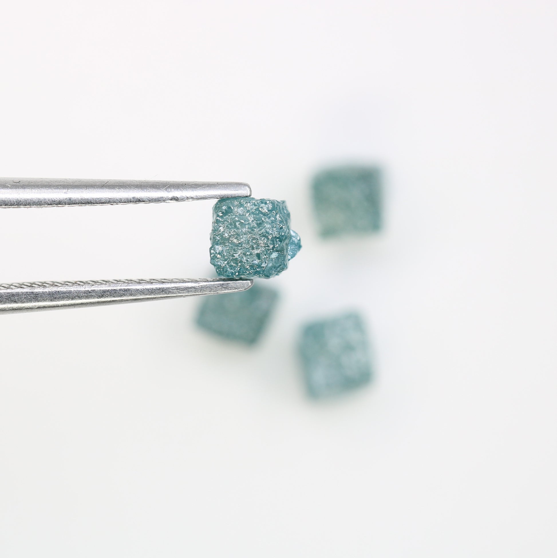 2.78 CT Cube Blue Rough Raw Diamond For Engagement Ring - JayKrishna Diamond