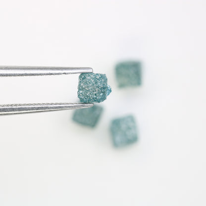 2.78 CT Cube Blue Rough Raw Diamond For Engagement Ring - JayKrishna Diamond