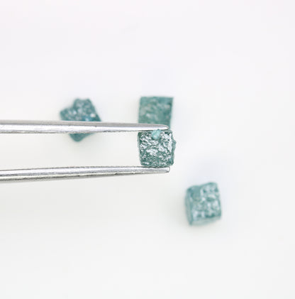 2.78 CT Cube Blue Rough Raw Diamond For Engagement Ring - JayKrishna Diamond