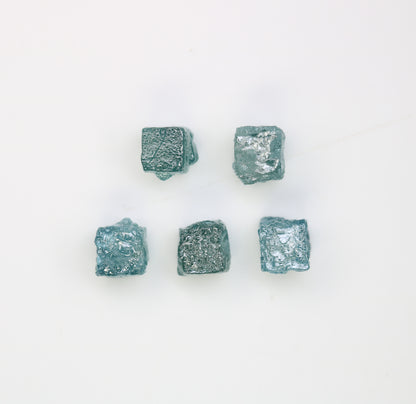 4.04 CT Raw Cube Blue Rough Diamond For Engagement Ring - JayKrishna Diamond