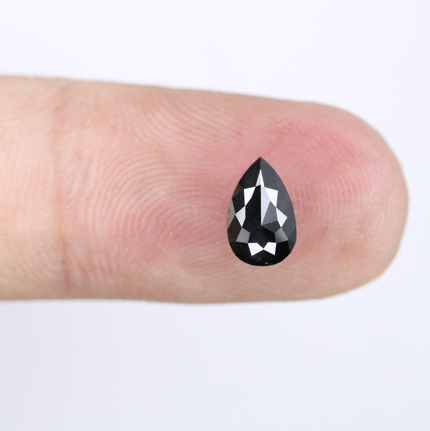 1.13 CT Treated Black Pear Cut Fancy Diamond For Engagement Ring - JayKrishna Diamond