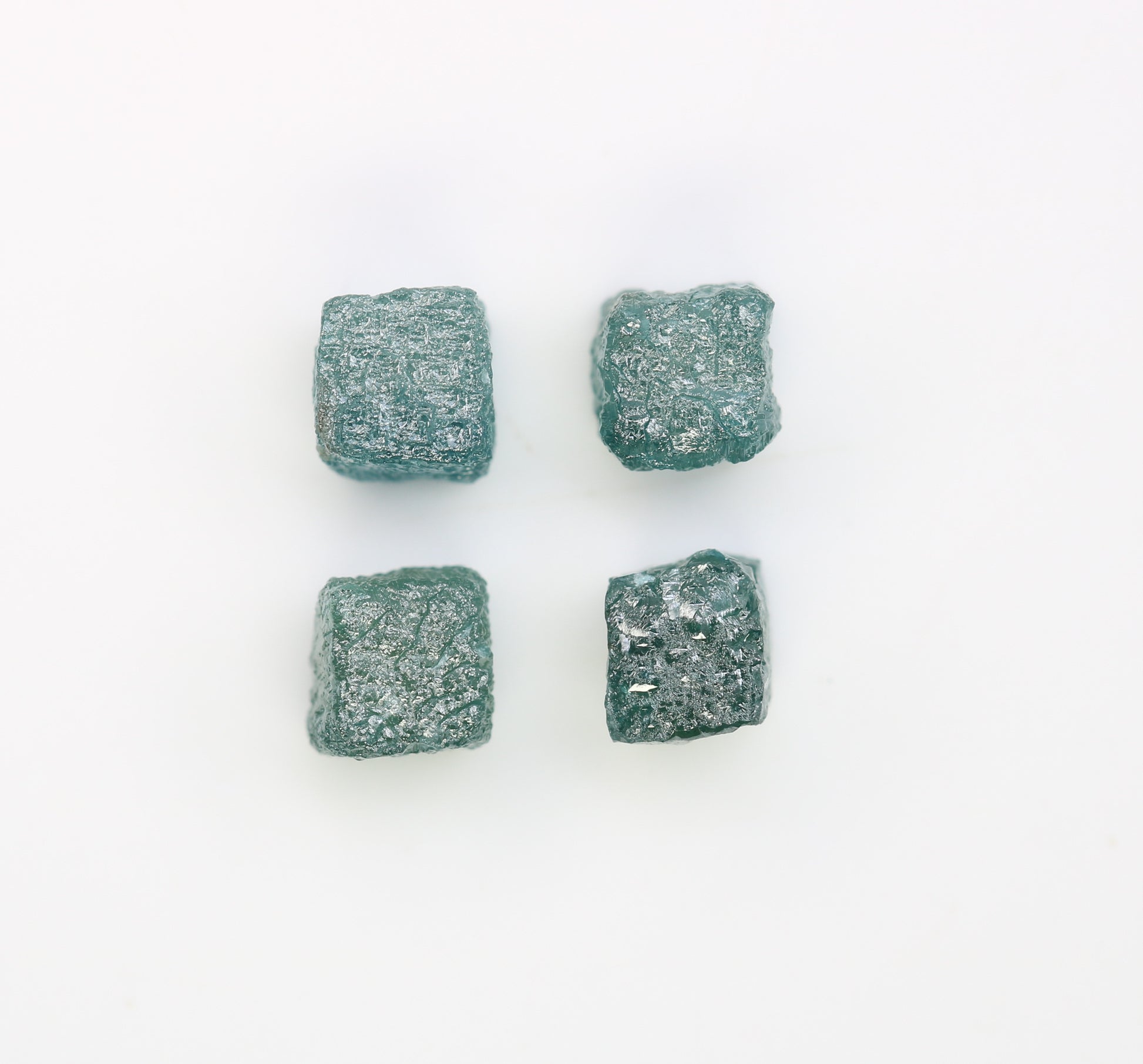 3.39 CT Cube Raw Blue Rough Diamond For Engagement Ring - JayKrishna Diamond