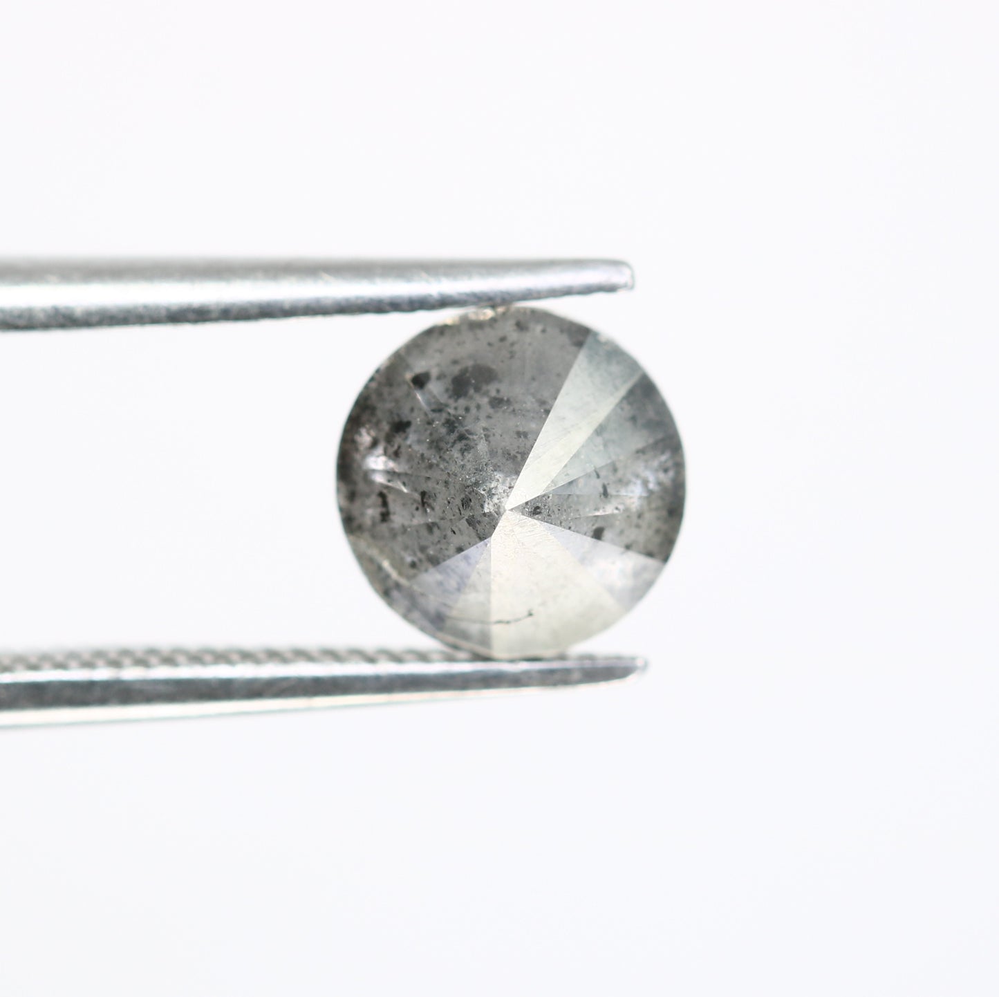 1.63 CT Round Brilliant Cut Salt And Pepper Diamond For Engagement Ring - JayKrishna Diamond