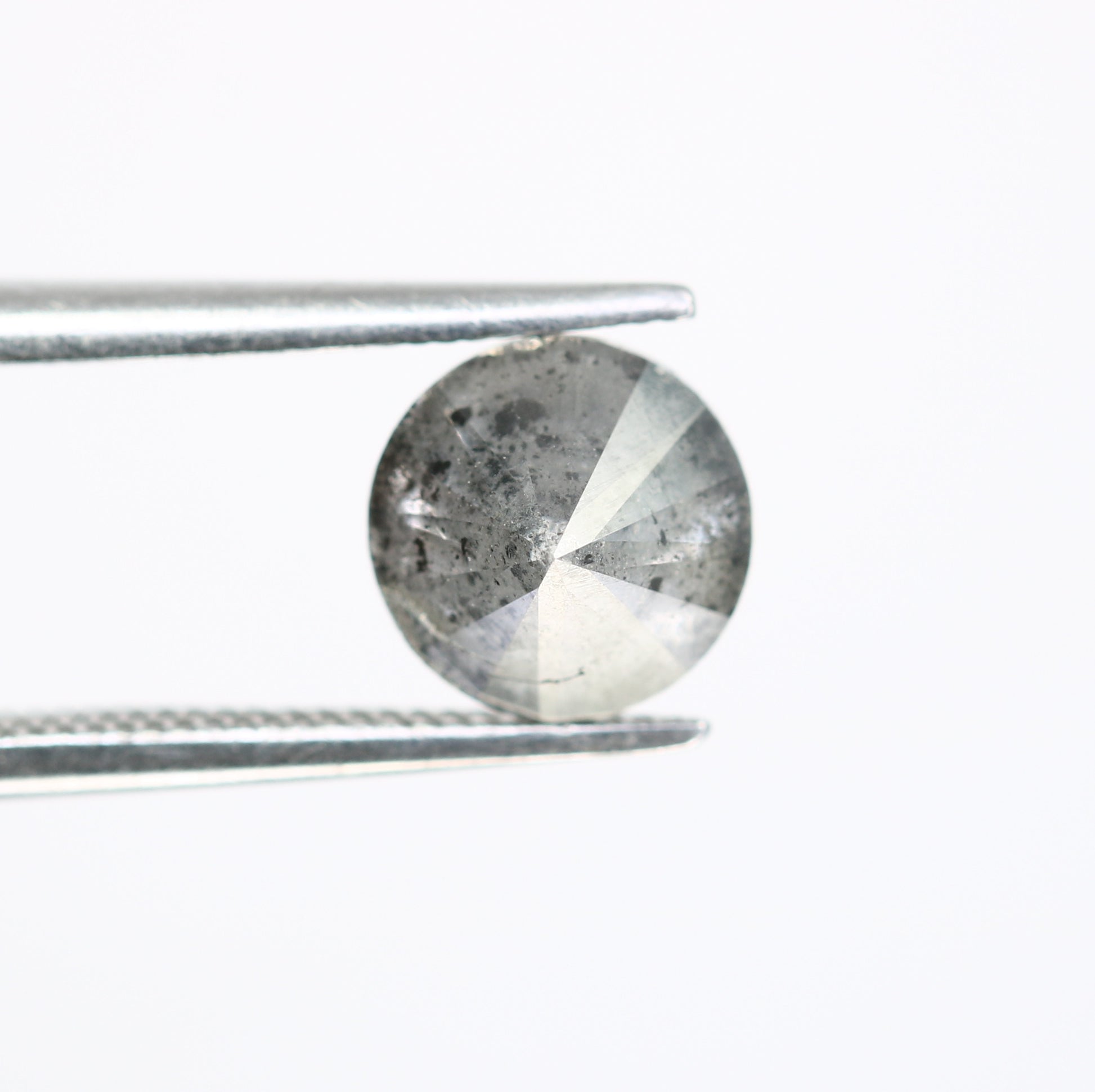 1.63 CT Round Brilliant Cut Salt And Pepper Diamond For Engagement Ring - JayKrishna Diamond