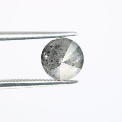 1.63 CT Round Brilliant Cut Salt And Pepper Diamond For Engagement Ring - JayKrishna Diamond
