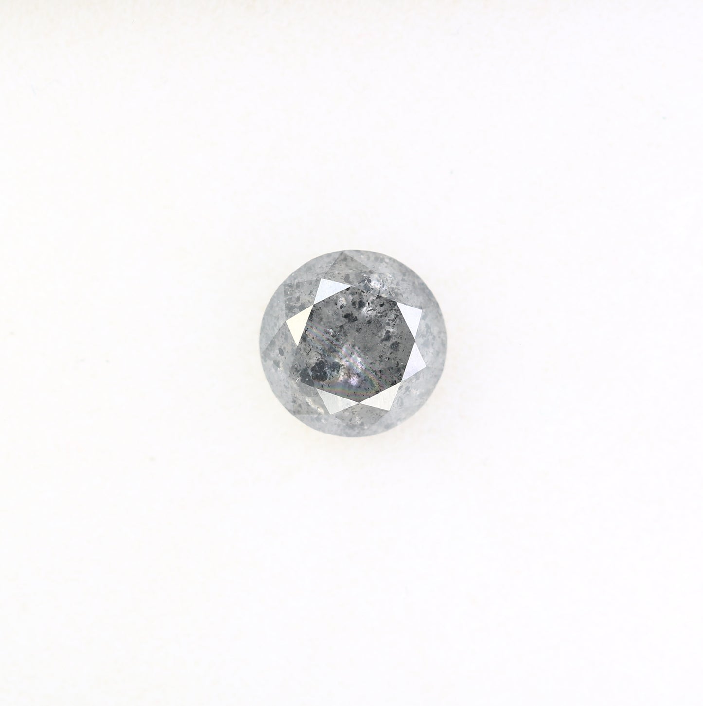1.63 CT Round Brilliant Cut Salt And Pepper Diamond For Engagement Ring - JayKrishna Diamond