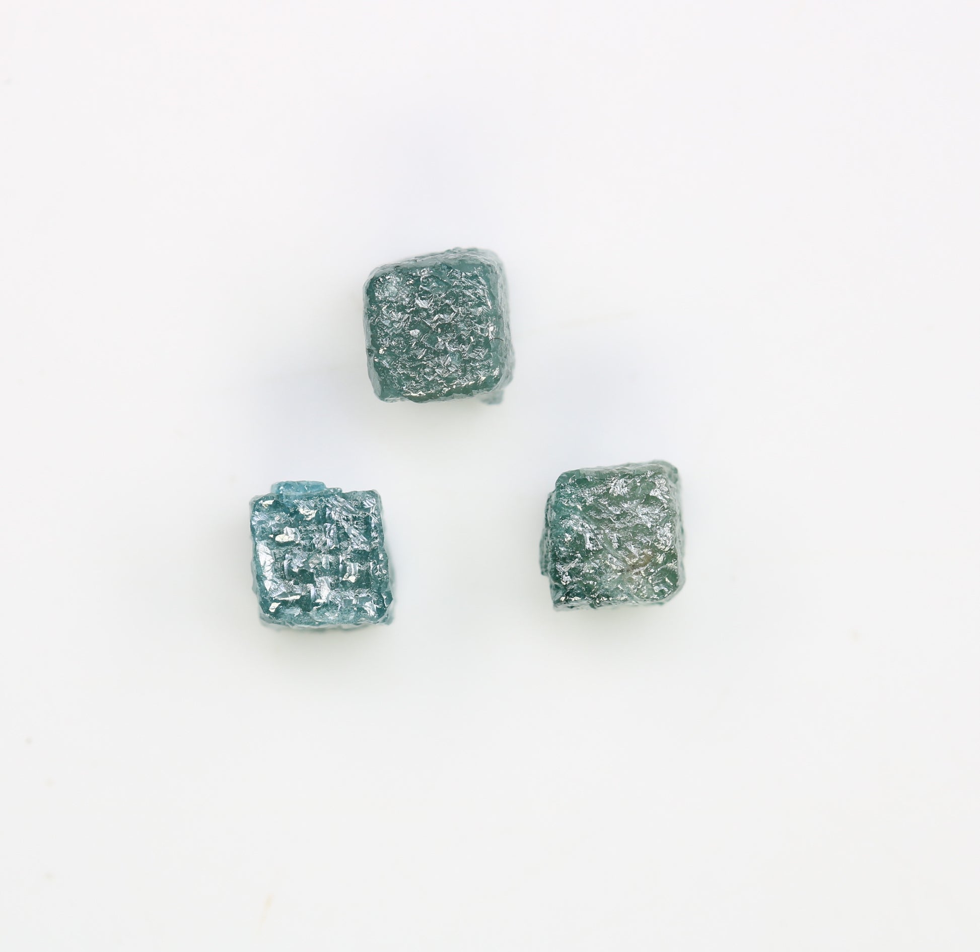 2.43 CT Cube Raw Blue Rough Diamond For Engagement Ring - JayKrishna Diamond