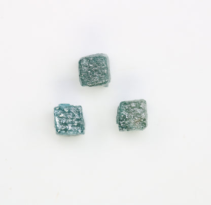 2.43 CT Cube Raw Blue Rough Diamond For Engagement Ring - JayKrishna Diamond