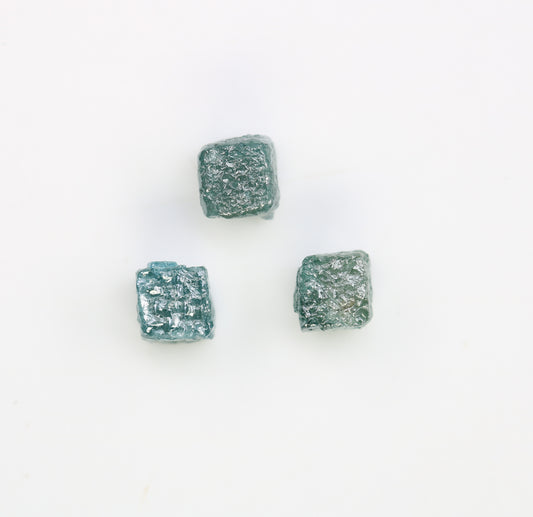 2.43 CT Cube Raw Blue Rough Diamond For Engagement Ring - JayKrishna Diamond