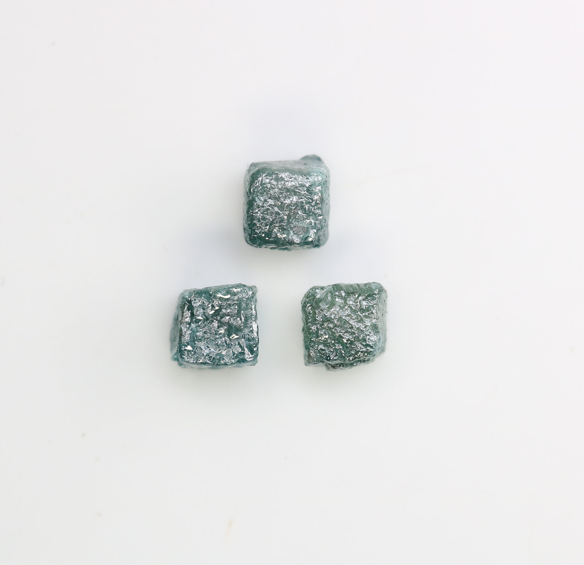 2.43 CT Cube Raw Blue Rough Diamond For Engagement Ring - JayKrishna Diamond