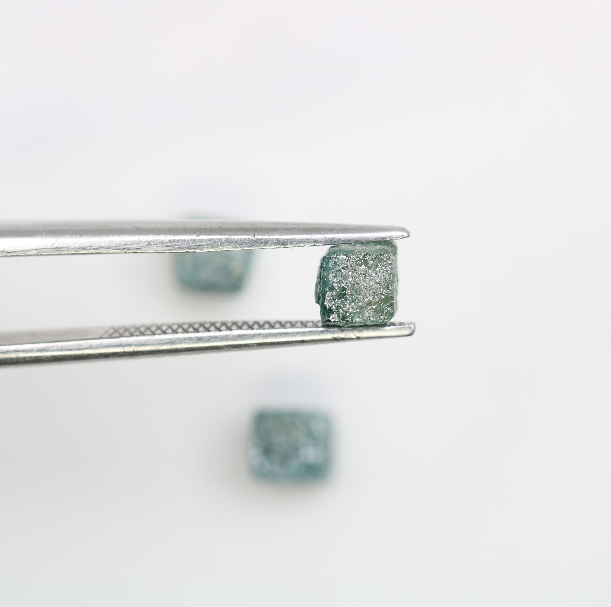 2.43 CT Cube Raw Blue Rough Diamond For Engagement Ring - JayKrishna Diamond