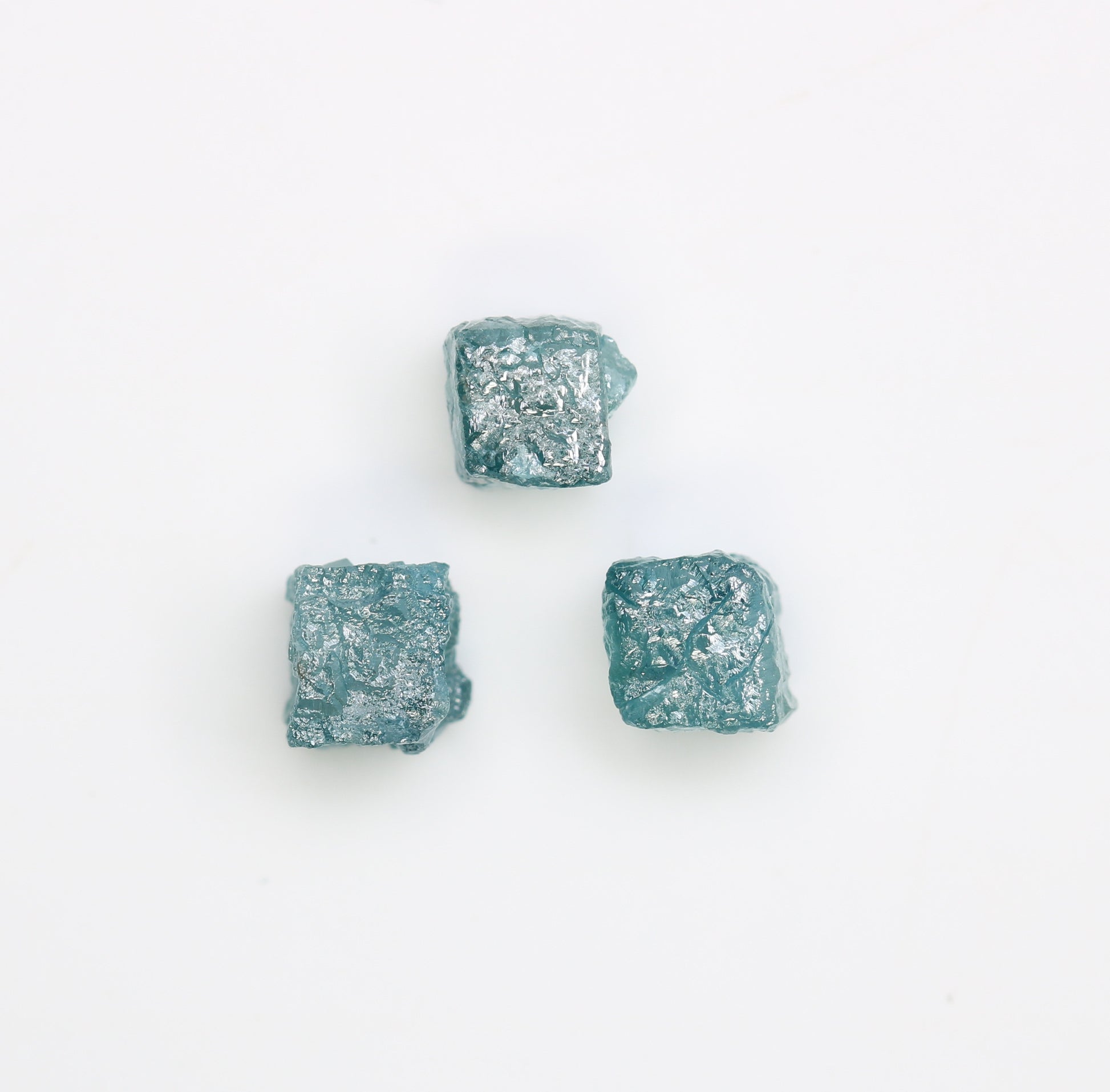2.37 CT Cube Raw Blue Rough Diamond For Engagement Ring - JayKrishna Diamond